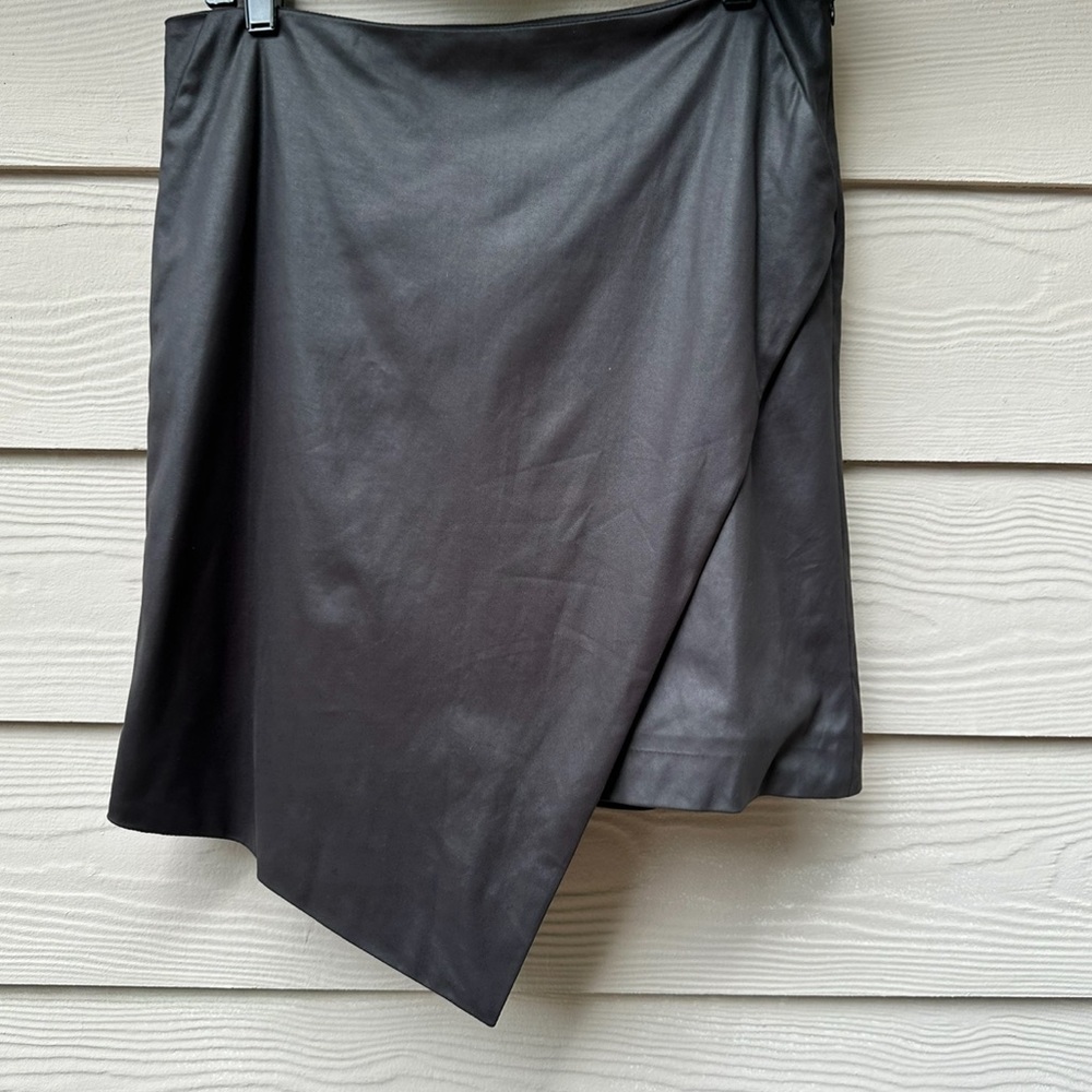 Aeron asymmetric wrap skirt